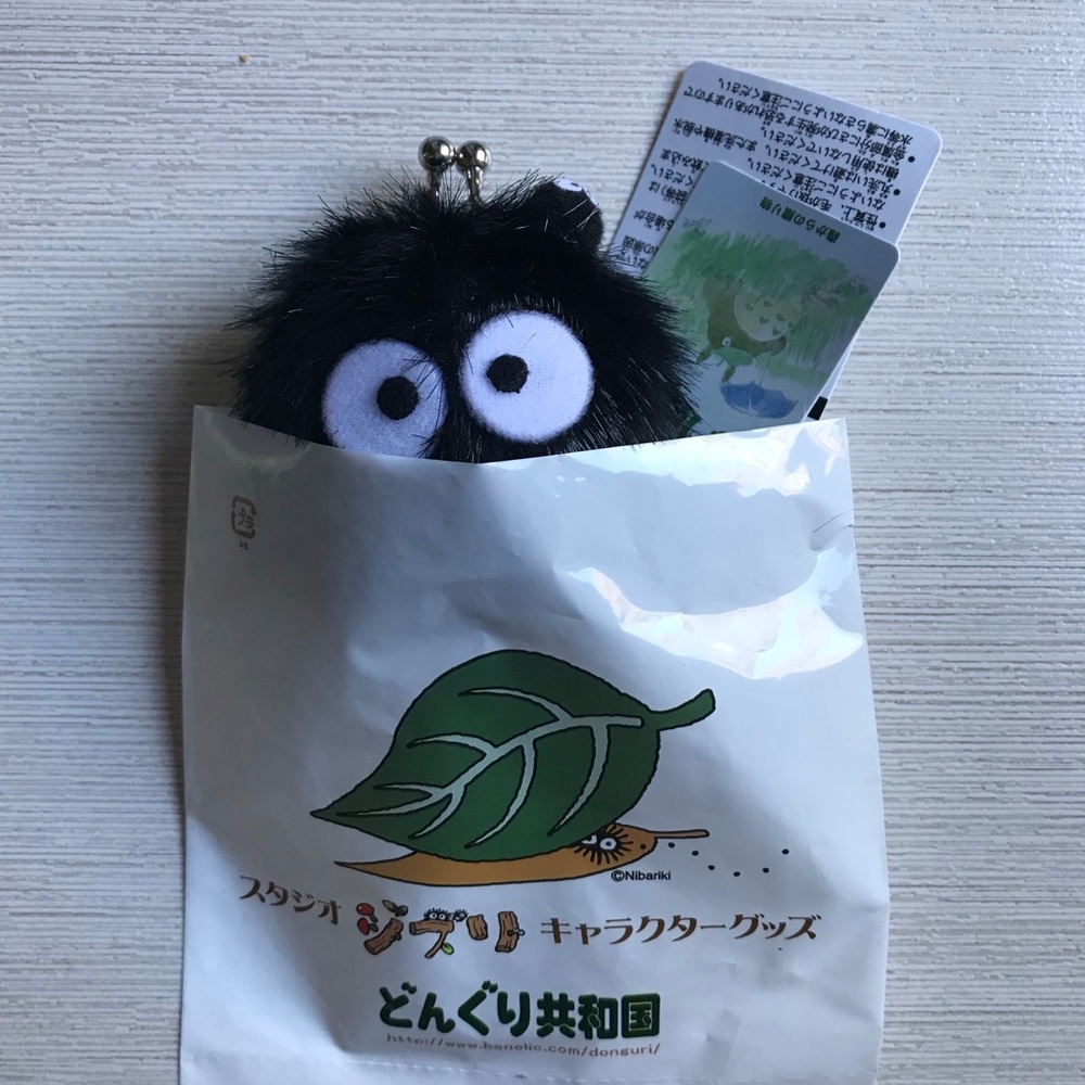 Donguri, Japan: Soot sprite coin purse Keychain